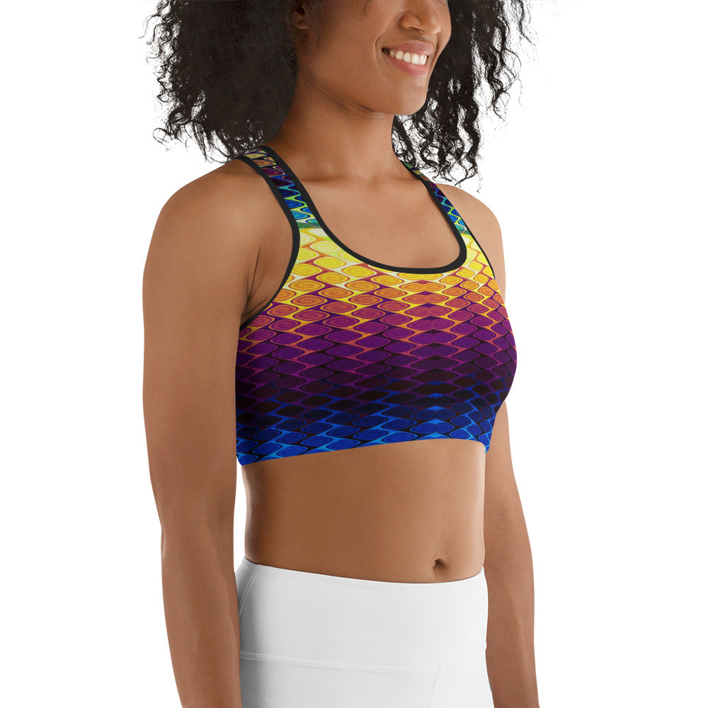 Psychedelic Sports bra - Earthroots